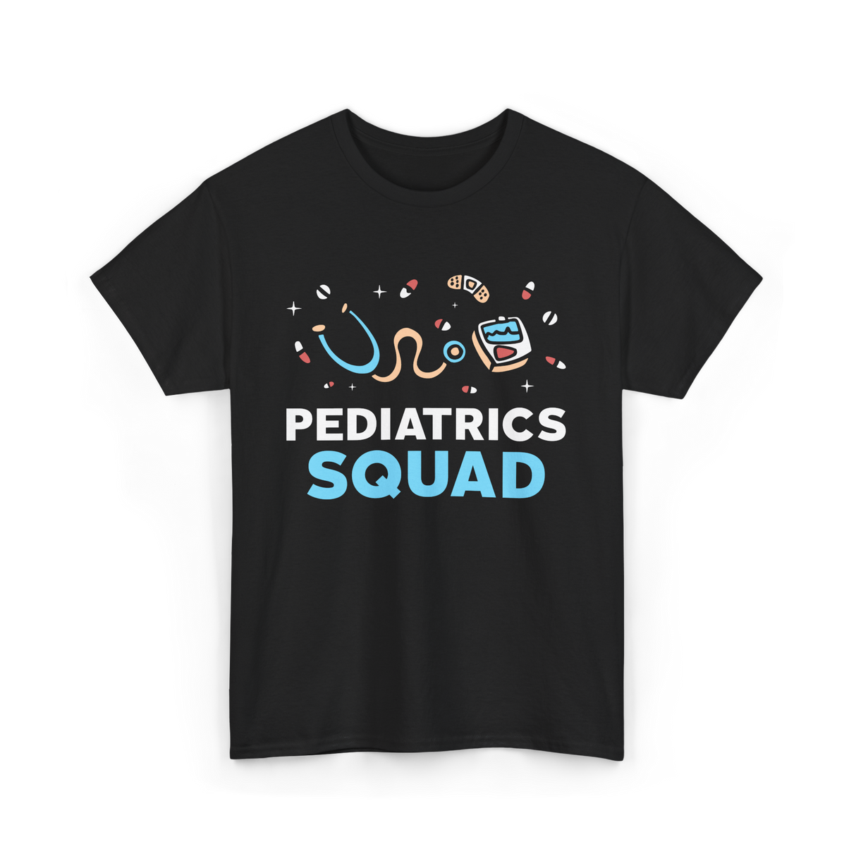 Pediatrics Squad Nurse Pediatrics T-Shirt - Black