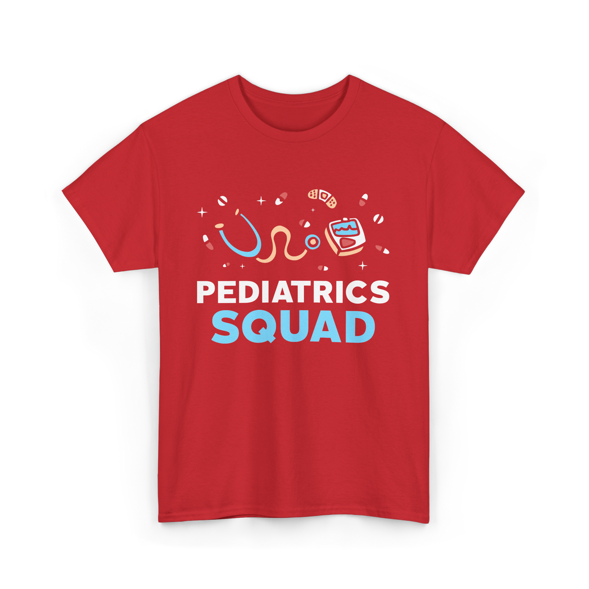 Pediatrics Squad Nurse Pediatrics T-Shirt - Red