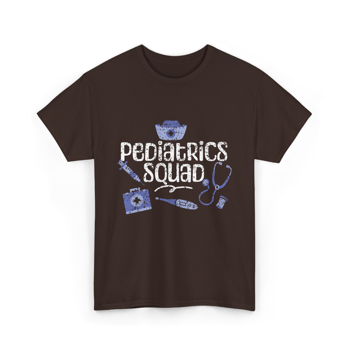 Pediatrics Squad Nurses Pediatrics T-Shirt - Dark Chocolate