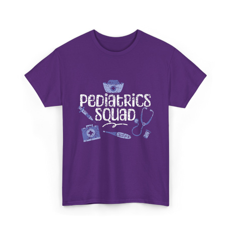 Pediatrics Squad Nurses Pediatrics T-Shirt - Purple