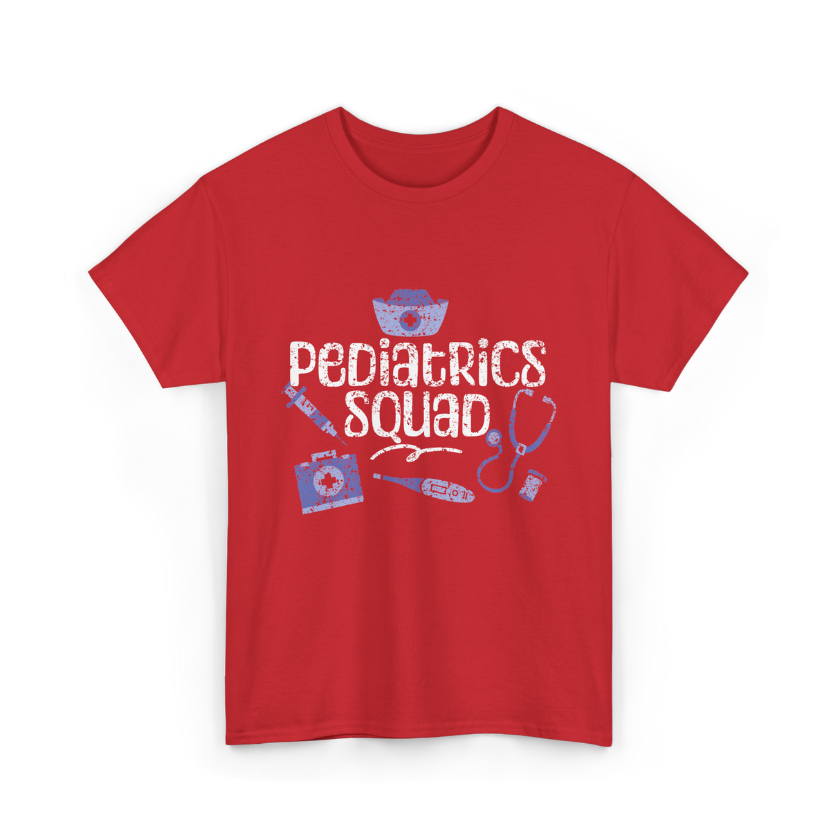 Pediatrics Squad Nurses Pediatrics T-Shirt - Red