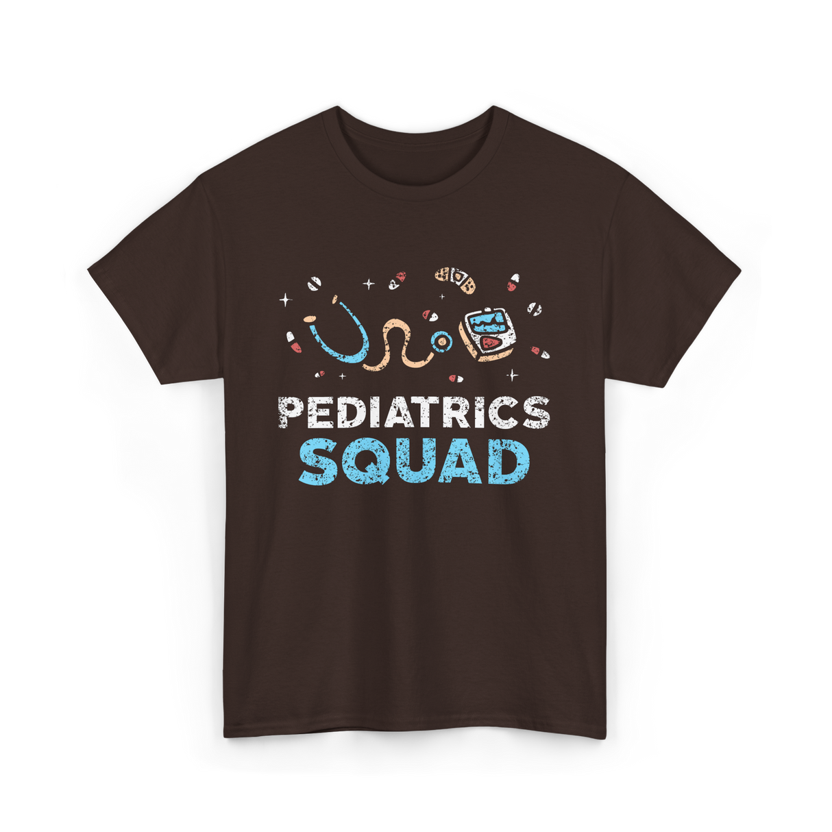 Pediatrics Squad Pediatric Nurse T-Shirt - Dark Chocolate