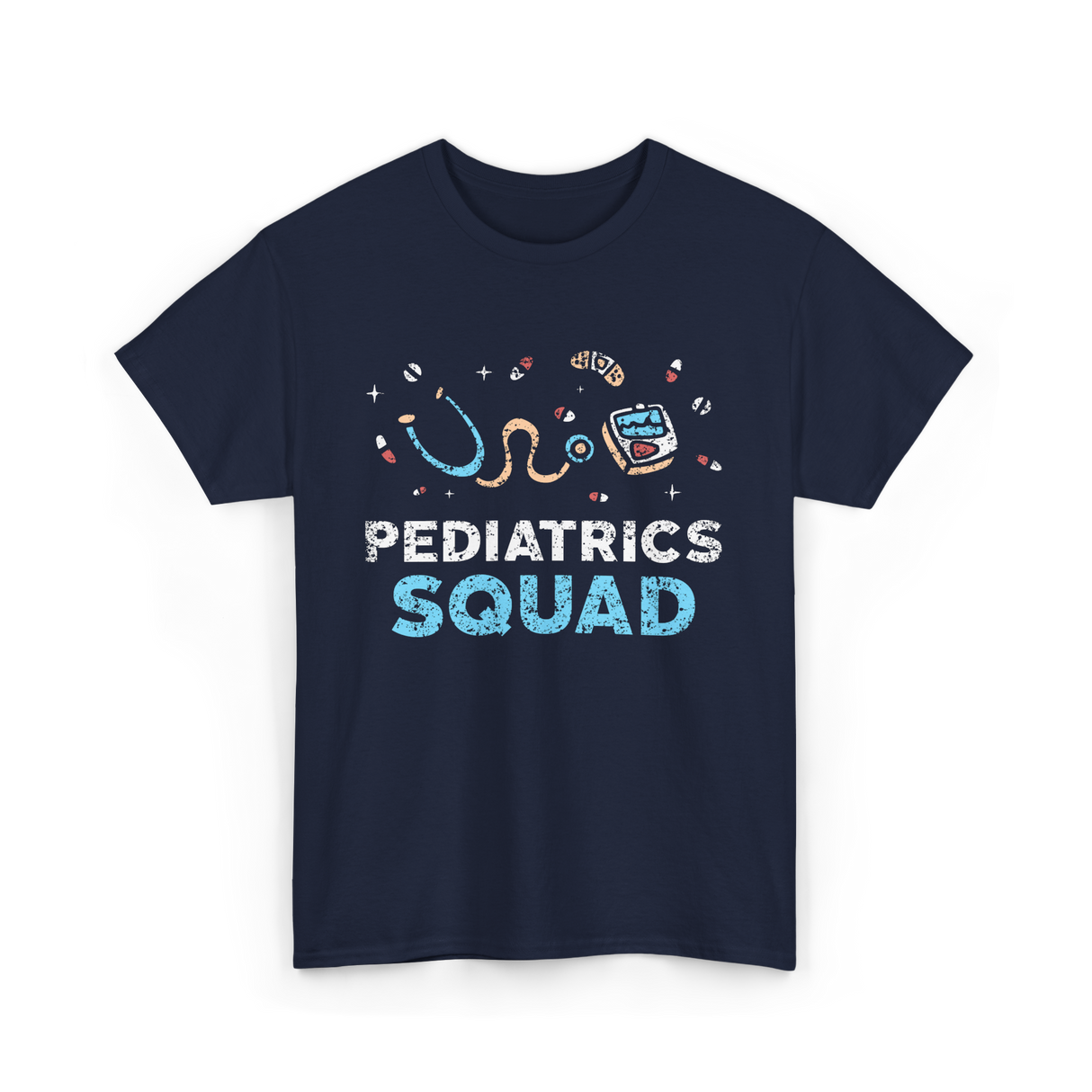 Pediatrics Squad Pediatric Nurse T-Shirt - Navy