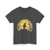 Penguin Halloween Moon Penguin T-Shirt - Dark Heather