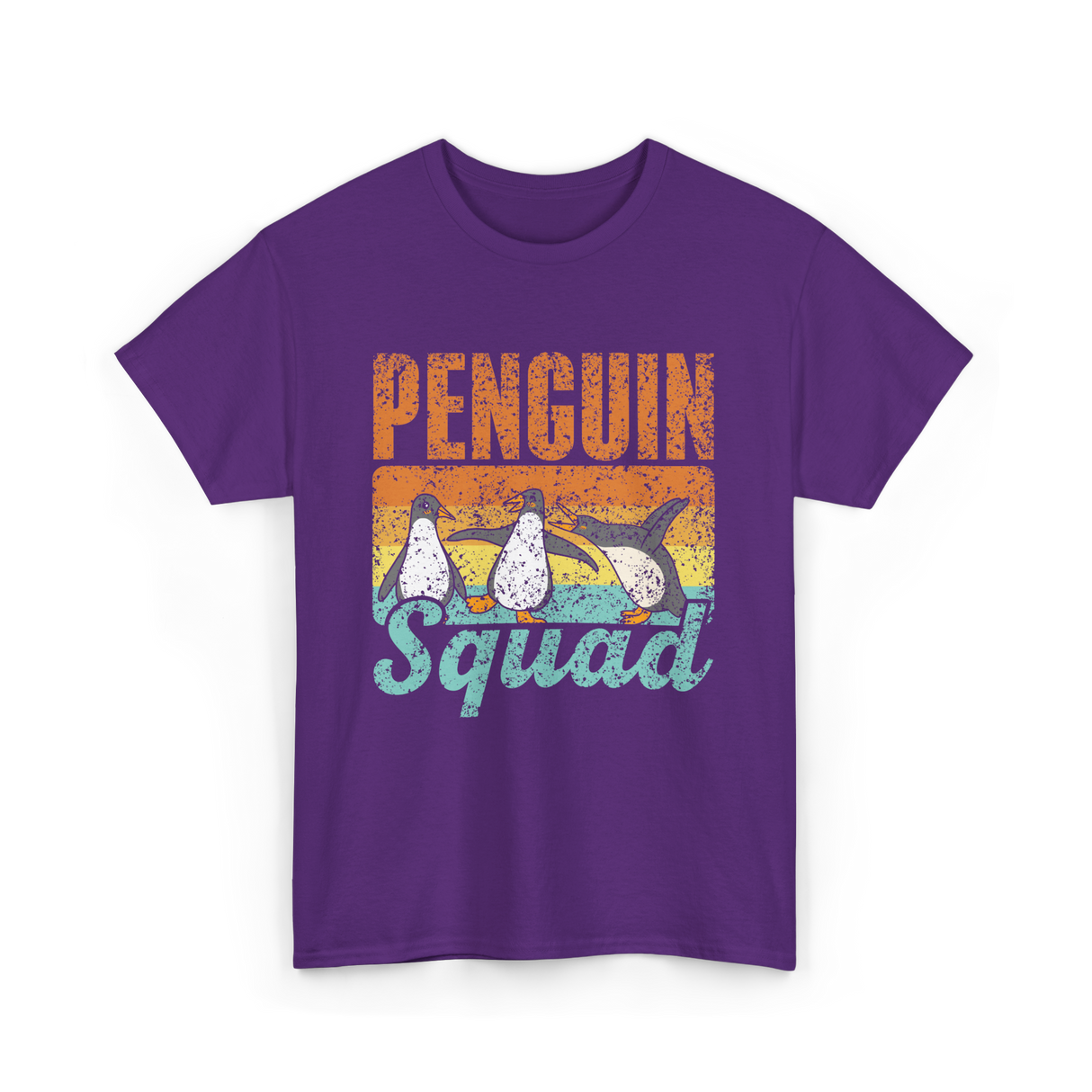 Penguin Squad Penguins Animal Lover T-Shirt - Purple