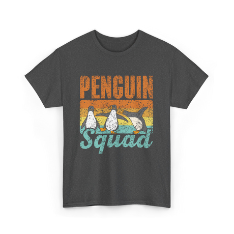 Penguin Squad Penguins Animal Lover T-Shirt - Dark Heather