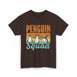 Penguin Squad Penguins Animal Lover T-Shirt - Dark Chocolate