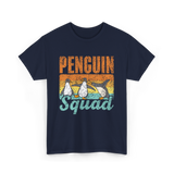 Penguin Squad Penguins Animal Lover T-Shirt - Navy