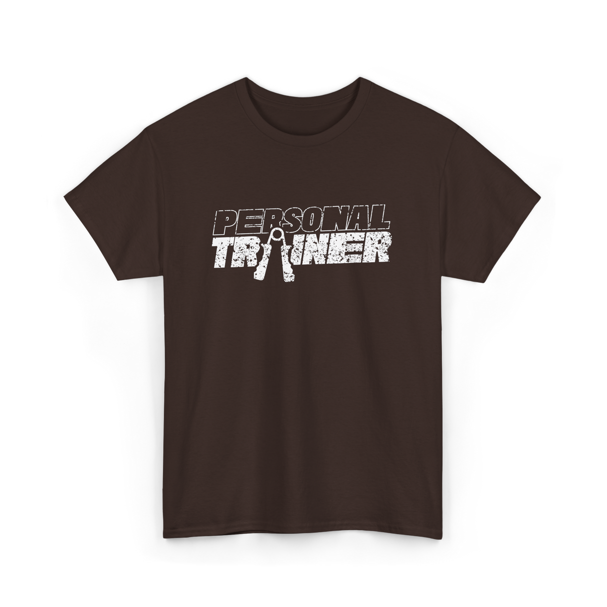 Personal Trainer Fitness Coach T-Shirt - Dark Chocolate