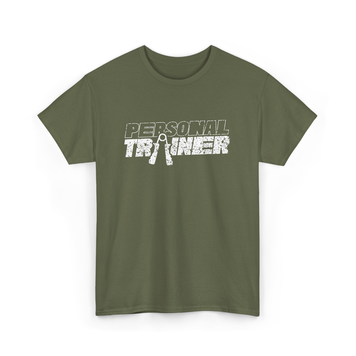 Personal Trainer Fitness Coach T-Shirt - Military Green