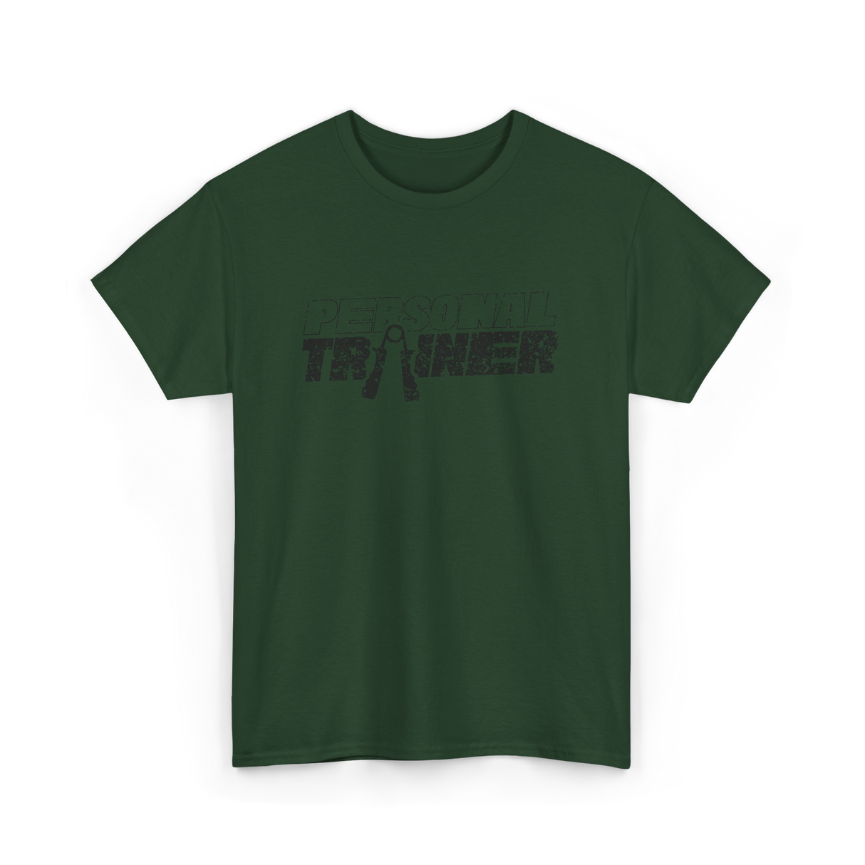 Personal Trainer Workout Fitness Coach T-Shirt - Forest Green