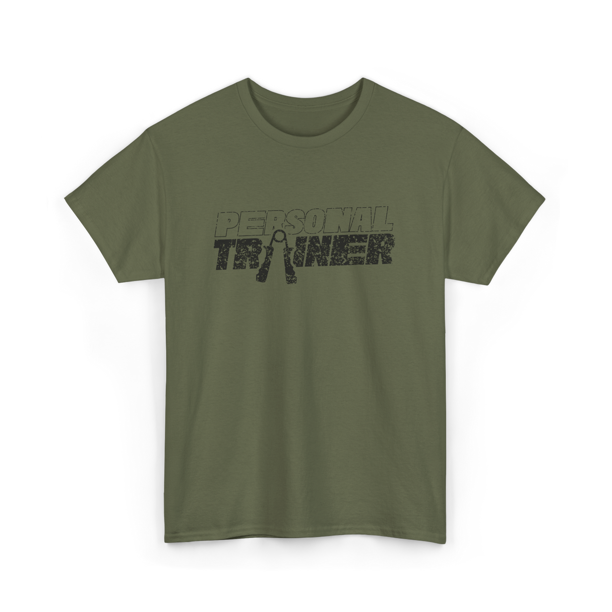 Personal Trainer Workout Fitness Coach T-Shirt - Military Green