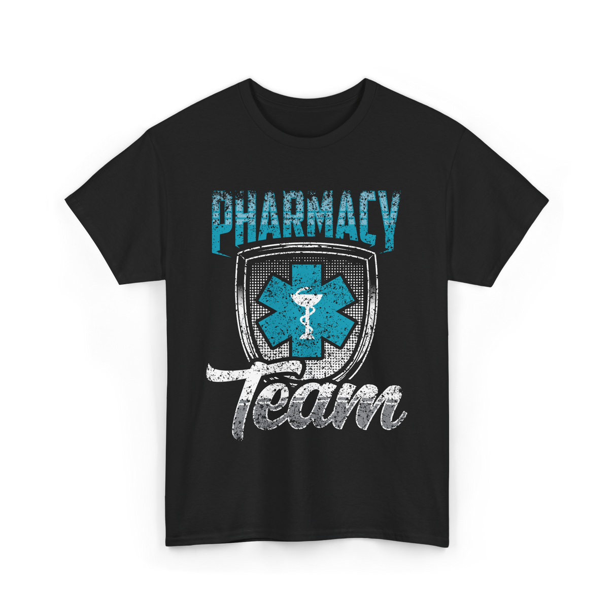 Pharmacy Team Pharmacist Healthcare T-Shirt - Black