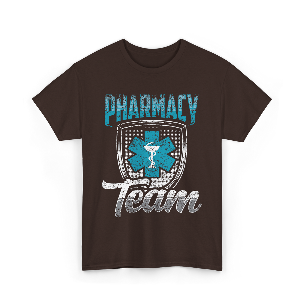 Pharmacy Team Pharmacist Healthcare T-Shirt - Dark Chocolate