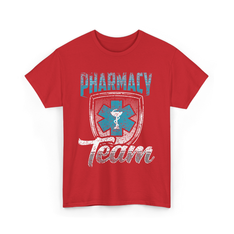 Pharmacy Team Pharmacist Healthcare T-Shirt - Red