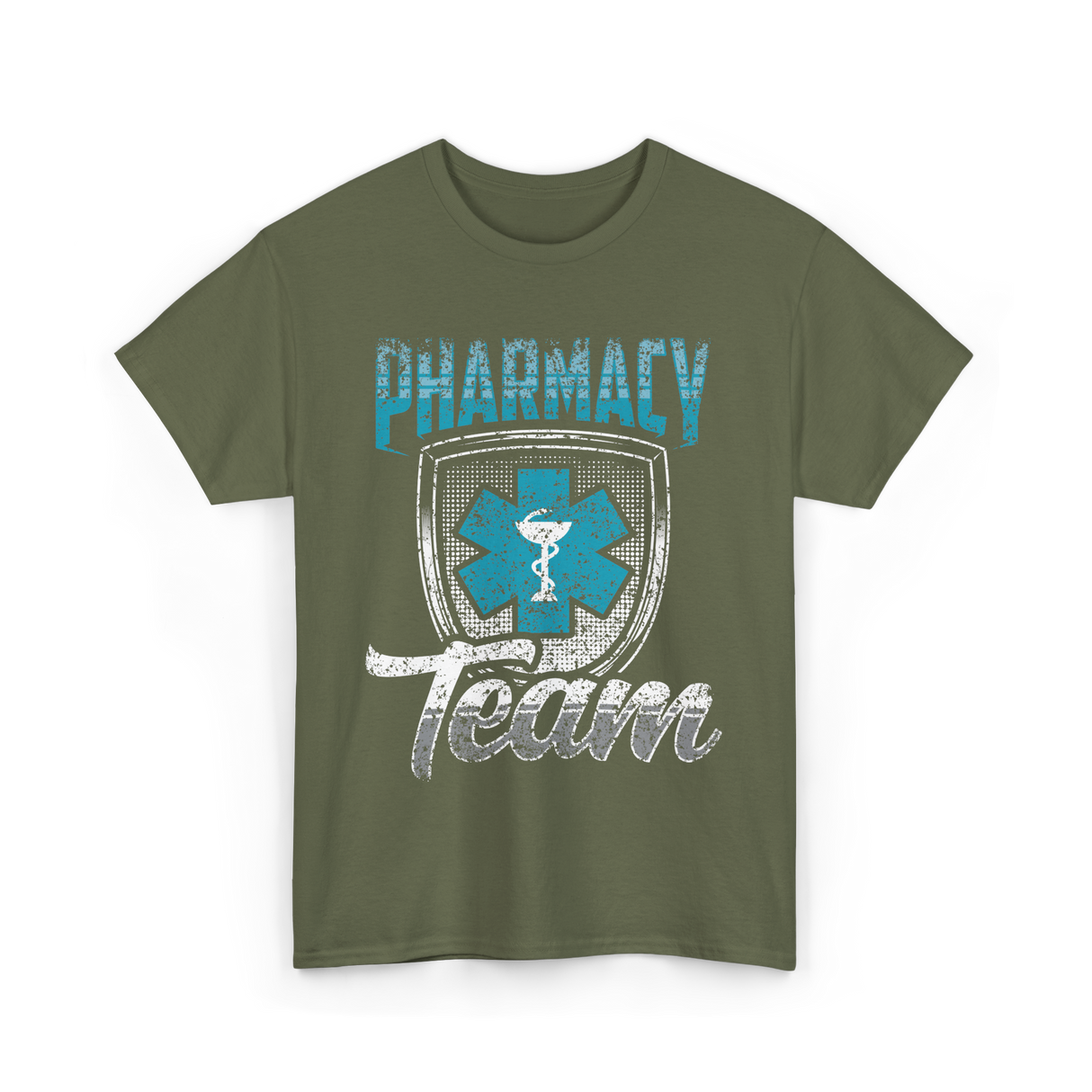 Pharmacy Team Pharmacist Healthcare T-Shirt - Military Green