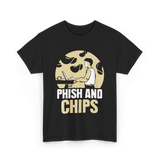 Phish And Chips Hacking Humor T-Shirt - Black