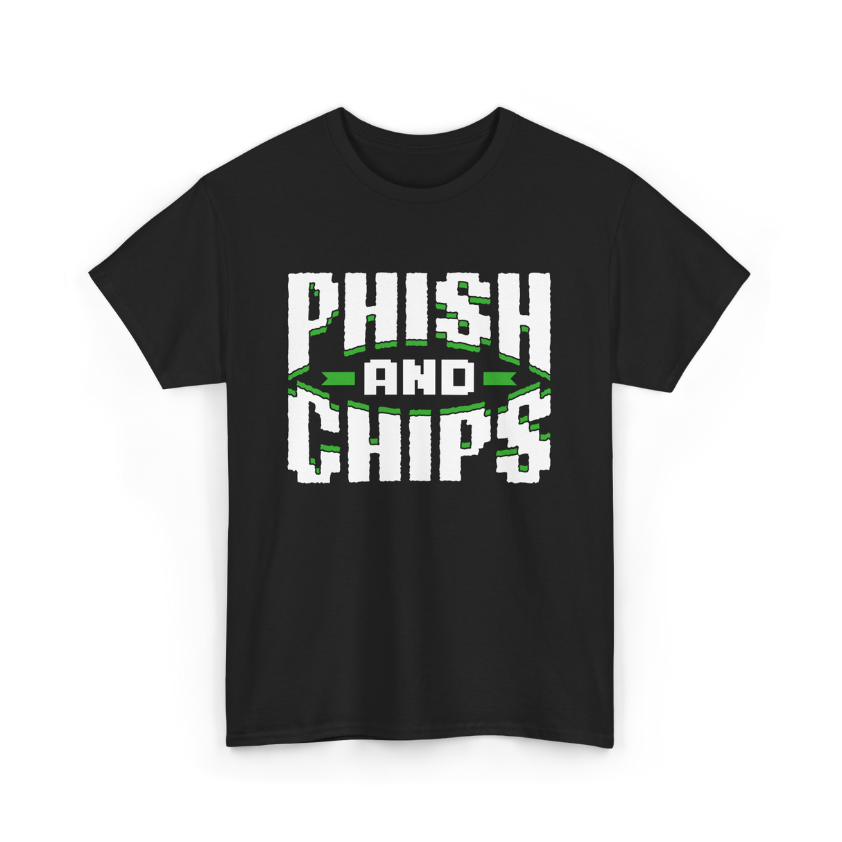 Phish and Chips Hacking T-Shirt - Black