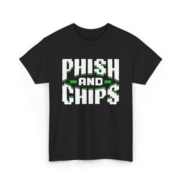 Phish and Chips Hacking T-Shirt - Black