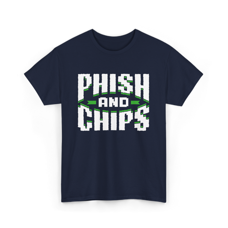 Phish and Chips Hacking T-Shirt - Navy