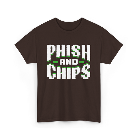 Phish and Chips Hacking T-Shirt - Dark Chocolate