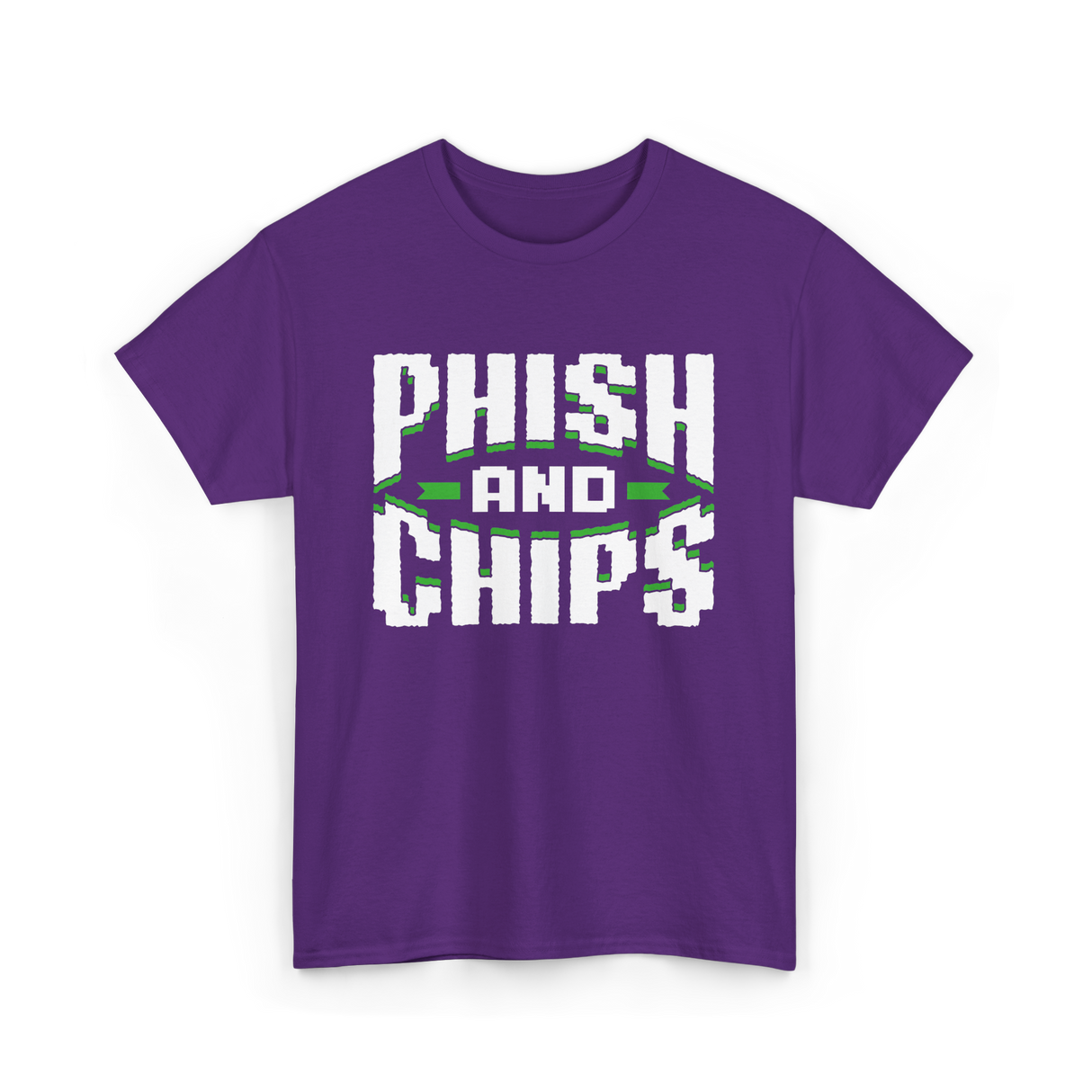 Phish and Chips Hacking T-Shirt - Purple