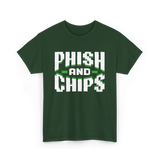 Phish and Chips Hacking T-Shirt - Forest Green