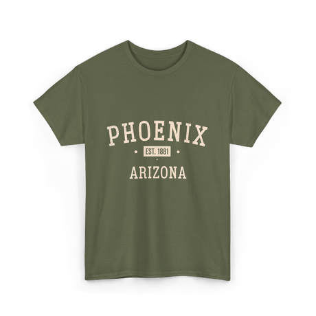 Phoenix Arizona Vintage T-Shirt - Military Green