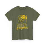 Photo Grapher Photographer Photography T-Shirt - Military Green