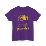 Photo Grapher Photographer Photography T-Shirt - Purple