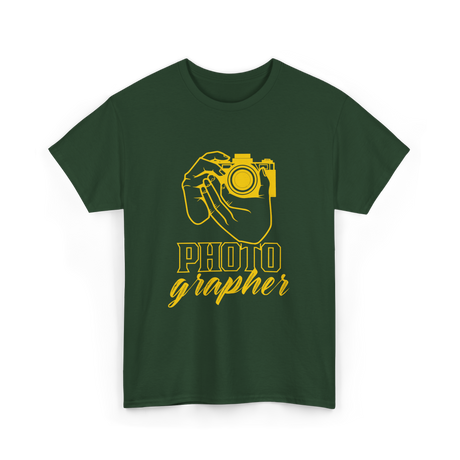 Photo Grapher Photographer Photography T-Shirt - Forest Green