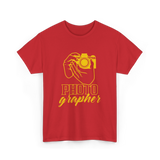 Photo Grapher Photographer Photography T-Shirt - Red