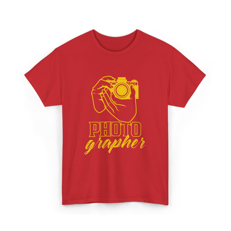 Photo Grapher Photographer Photography T-Shirt - Red