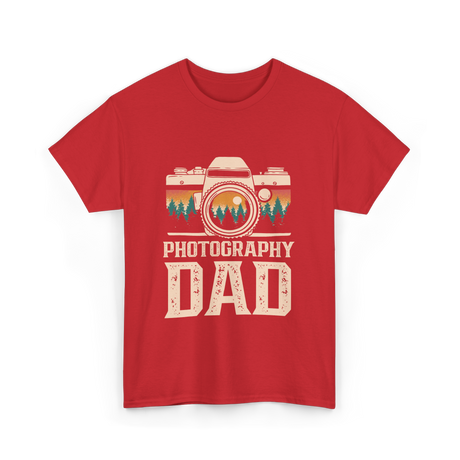 Photography Dad Photography T-Shirt - Red