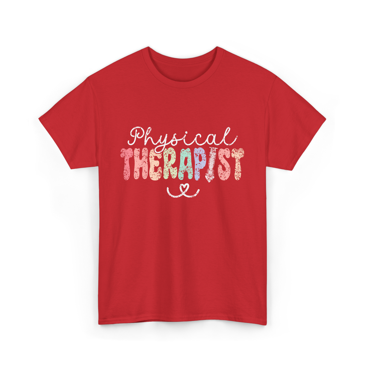 Physical Therapist Therapy Therapist T-Shirt - Red