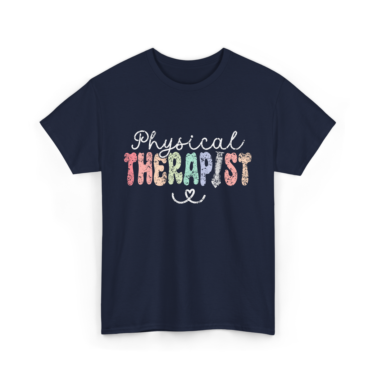 Physical Therapist Therapy Therapist T-Shirt - Navy