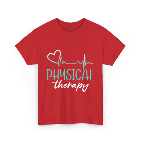 Physical Therapy Fitness T-Shirt - Red