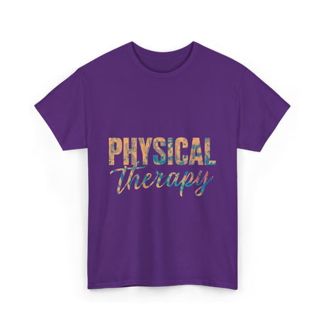 Physical Therapy Healing Wellness T-Shirt - Purple