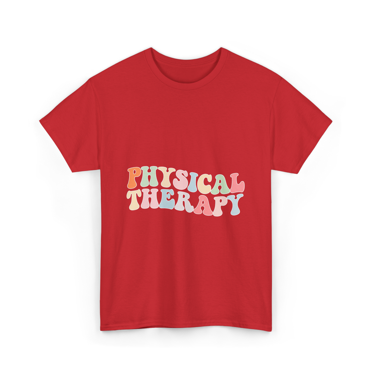 Physical Therapy Health Therapist T-Shirt - Red