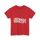 Physical Therapy Health Therapist T-Shirt - Red