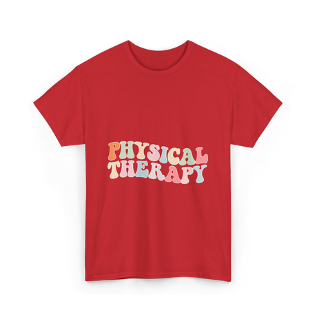 Physical Therapy Health Therapist T-Shirt - Red