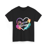 Physical Therapy Heart Therapy T-Shirt - Black