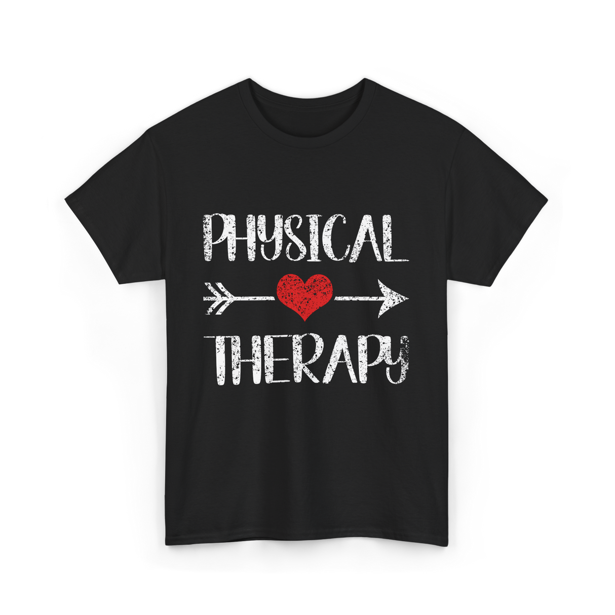 Physical Therapy Heart Therapy T-Shirt - Black