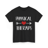 Physical Therapy Heart Therapy T-Shirt - Black