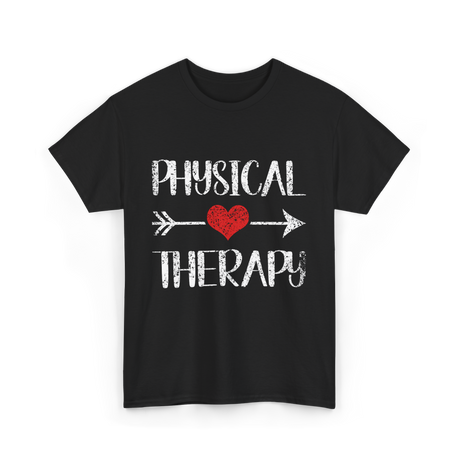 Physical Therapy Heart Therapy T-Shirt - Black