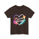 Physical Therapy Heart Therapy T-Shirt - Dark Chocolate