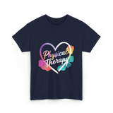 Physical Therapy Heart Therapy T-Shirt - Navy