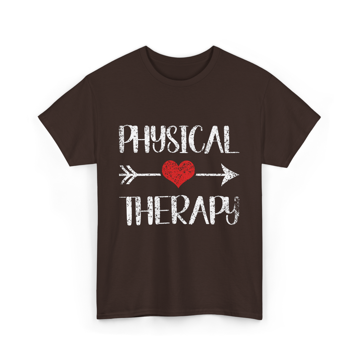 Physical Therapy Heart Therapy T-Shirt - Dark Chocolate