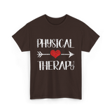 Physical Therapy Heart Therapy T-Shirt - Dark Chocolate