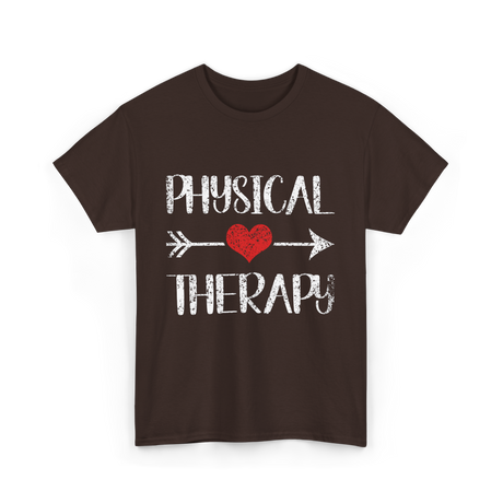 Physical Therapy Heart Therapy T-Shirt - Dark Chocolate